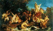 Hans Makart Deutsch: Der Triumph der Ariadne Germany oil painting artist